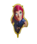 Foil balloon with a character from the game Brawl Stars - 75cm x 46cm