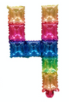 POP IT 4 Regenbogen-Foliennummer (40cm)