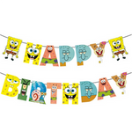 Happy Birthday Sponge Bob Paper Garland (1 pc)