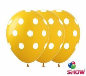 Bedruckte Gummiballons Dots (10 Stück).)