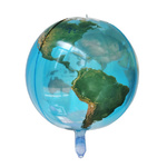 4D Weltkarte Folienballon (45cm)