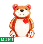 Mini-Folienballon Teddybär in Liebe